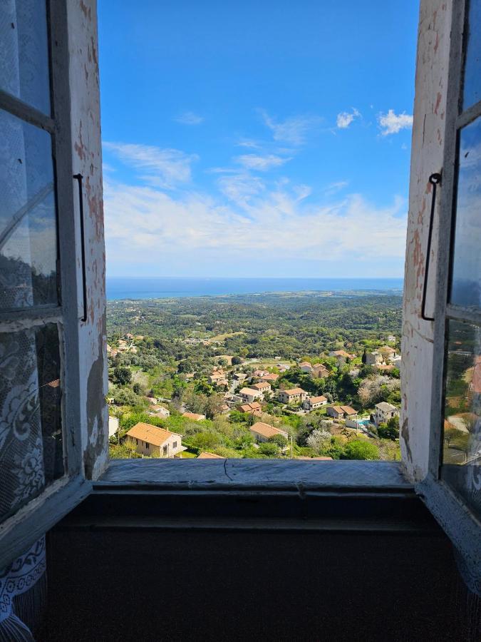 Palazzu Massoni, Magnifique Vue Sur La Mer Et La Montagne, Clim, Wifi, Parking Gratuit Cervione Exterior foto